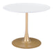 Opus Dining Table White & Gold