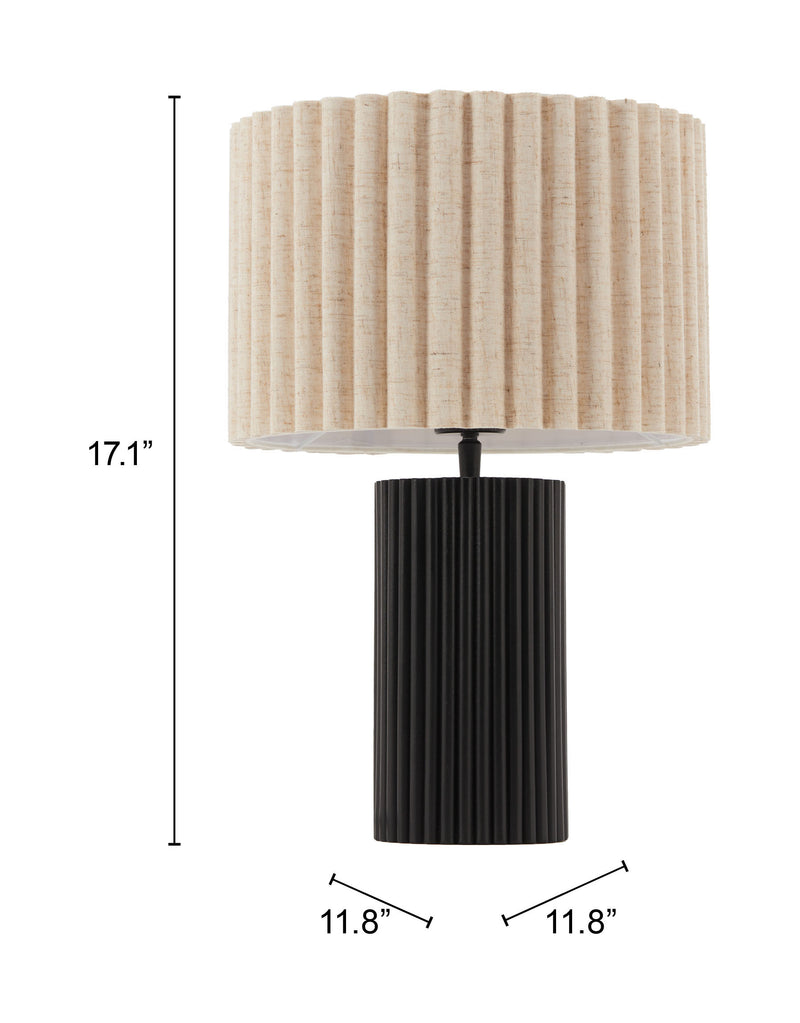 Aurora Table Lamp Beige & Black