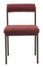 Livorno Dining Chair Red & Bronze