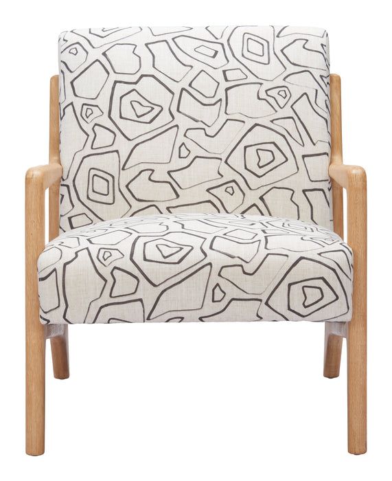 Runa Accent Chair Beige & Natural