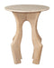Eda Side Table White & Natural