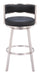 Gimsby Swivel Barstool Black