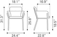 Bremor Dining Chair (Set of 2) Slate Gray