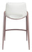 Desi Counter Stool (Set of 2) White & Walnut