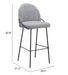 Jambi Barstool (Set of 2) Black & White