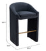 Emas Barstool Midnight Gray