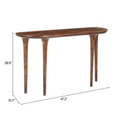 Spiker Console Table Walnut