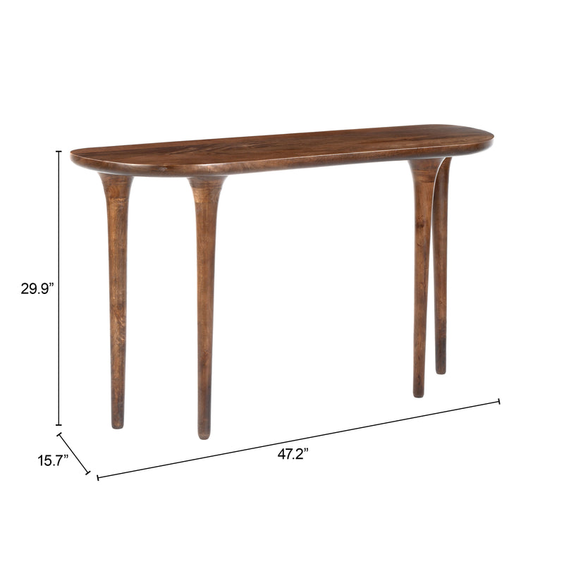 Spiker Console Table Walnut