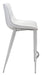 Magnus Counter Stool (Set of 2) White & Silver