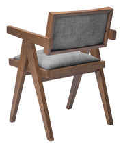 Delhi Dining Chair (Set of 2) Gray & Walnut