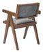Delhi Dining Chair (Set of 2) Gray & Walnut