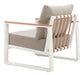 Welt Armchair Taupe & White