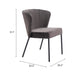 Aimee Dining Chair (Set of 2) Gray