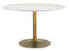 Ithaca Dining Table White & Gold