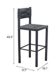 Iska Barstool (Set of 2) Black