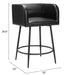 Horbat Counter Stool (Set of 2) Black