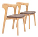 Pioro Dining Chair (Set of 2) Brown & Natural