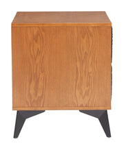Zarif Nightstand Black & Walnut