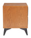 Zarif Nightstand Black & Walnut