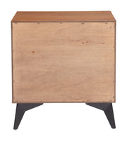 Zarif Nightstand Black & Walnut