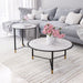 Davis Coffee Table Set (2-Piece) White & Black