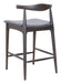 Tuzka Counter Stool (Set of 2) Gray & Espresso