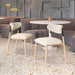 Equinox Armless Dining Chair (Set of 2) Oyster Gray & Natural