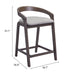 Troy Counter Stool (Set of 2) Dove Gray & Espresso