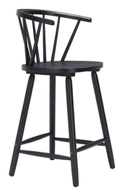 Stenger Counter Stool (Set of 2) Black