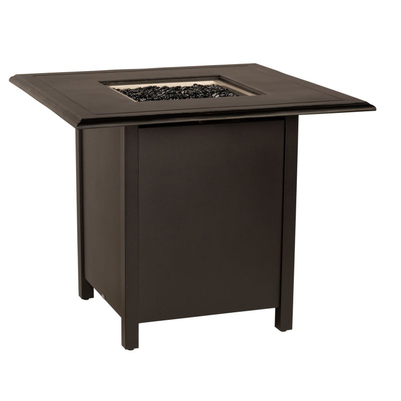 Solid Square Counter Height Fire Table Cast Fire Tables