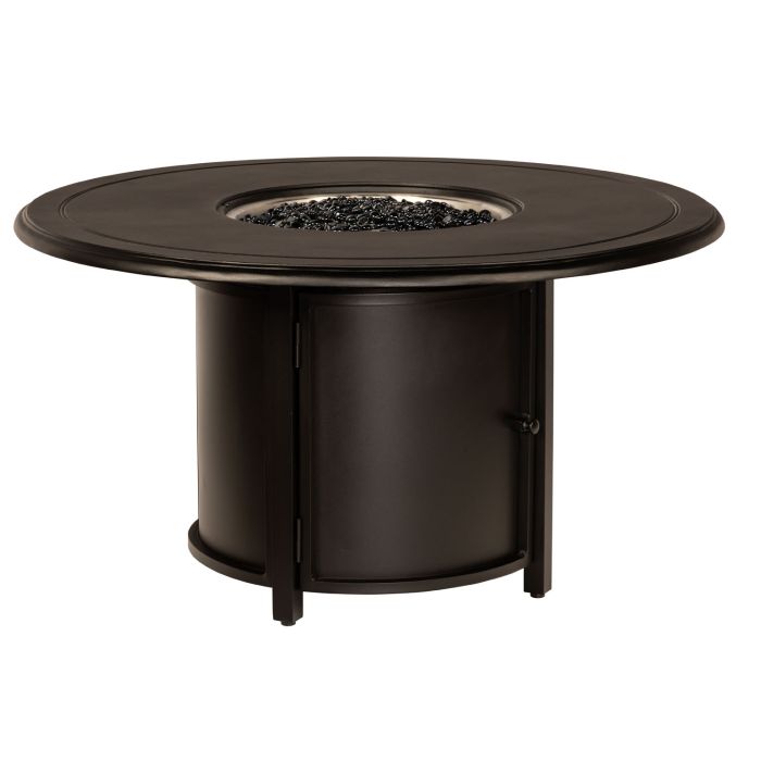 Solid Round Chat Height Fire Table Cast Fire Tables