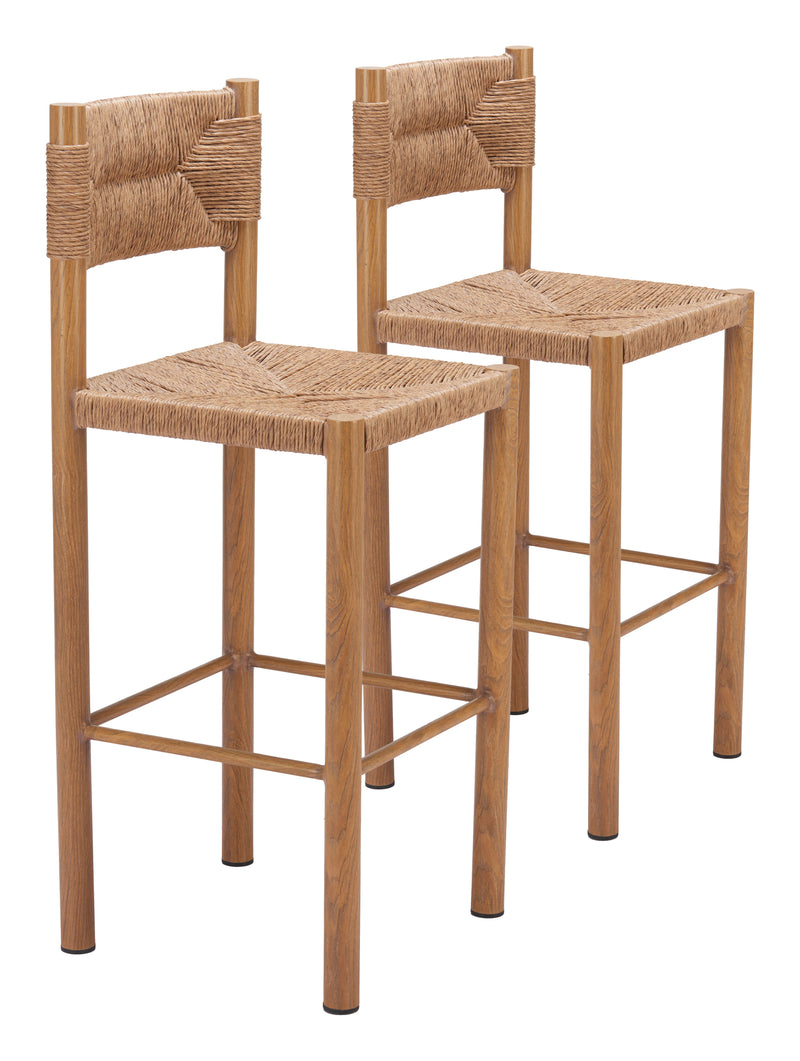 Iska Barstool (Set of 2) Natural