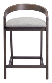 Troy Counter Stool (Set of 2) Dove Gray & Espresso