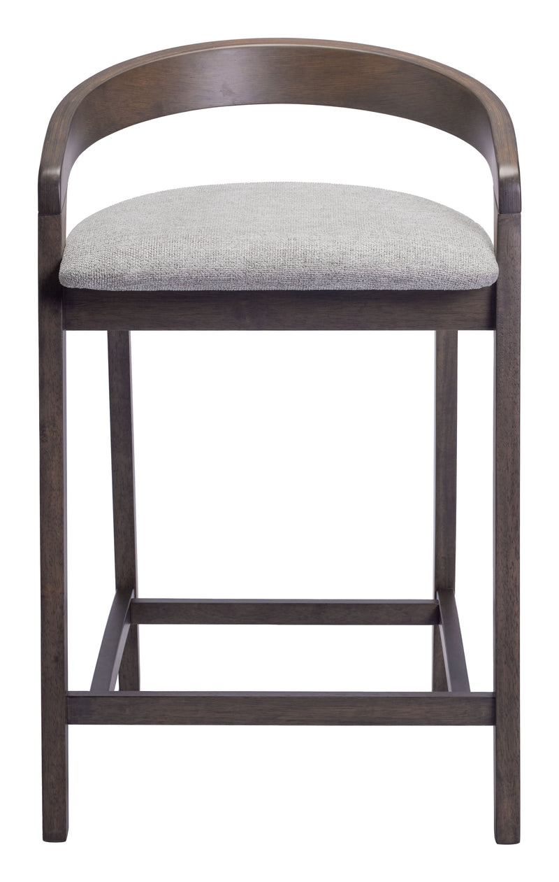 Troy Counter Stool (Set of 2) Dove Gray & Espresso