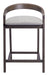 Troy Counter Stool (Set of 2) Dove Gray & Espresso