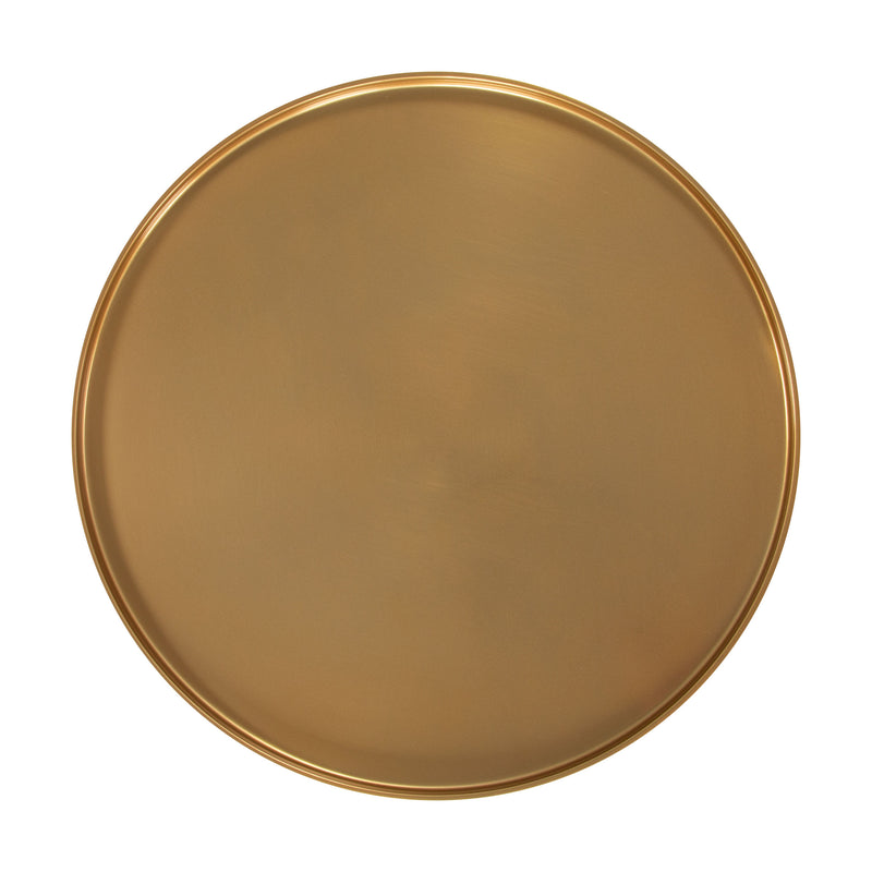 Cendre Side Table Gold & Beige