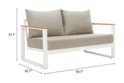Welt Sofa Taupe & White