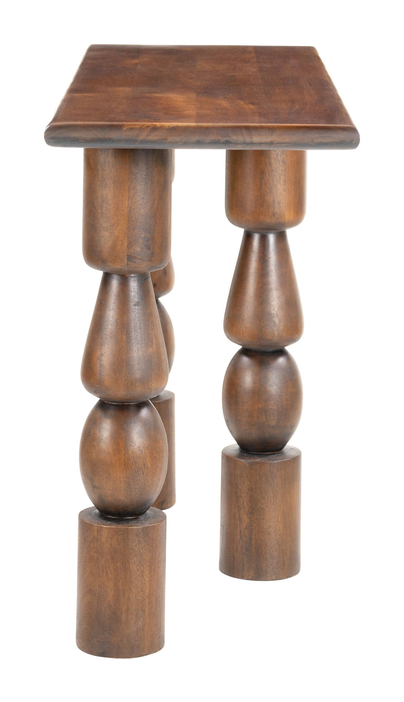 Split Console Table Brown