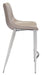 Magnus Counter Stool (Set of 2) Brown & Silver