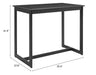 Midnight Wave Bar Table Black