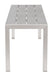 Metropolitan Double Bench Gray & Silver