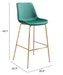 Tony Barstool Green & Gold