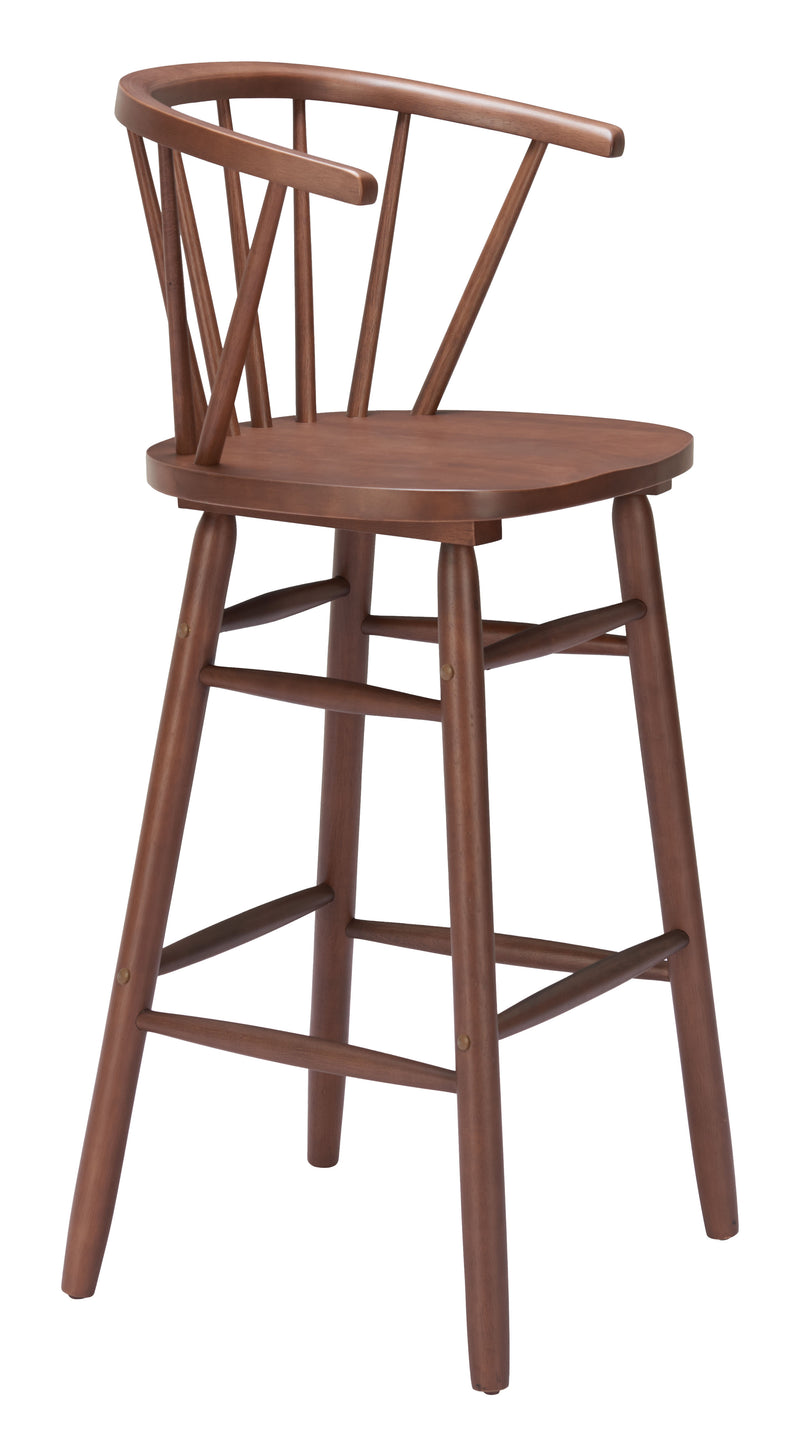 Stenger Barstool (Set of 2) Walnut