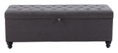 Halifax Storage Bench Gravel Gray