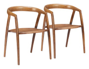 Ziran Dining Chair (Set of 2) Walnut
