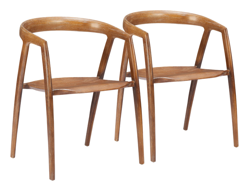 Ziran Dining Chair (Set of 2) Walnut