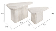 Navidic Coffee Table Set (2-Piece) Whitewashed