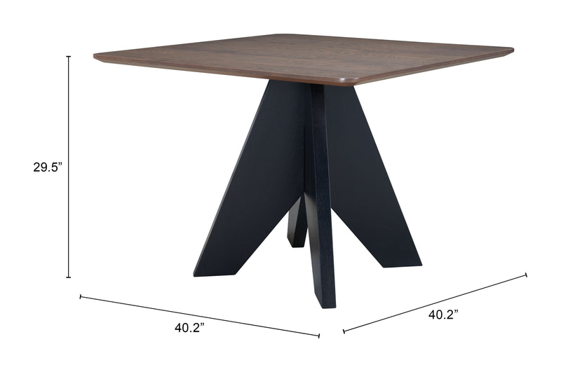 Lisse Square Dining Table Espresso