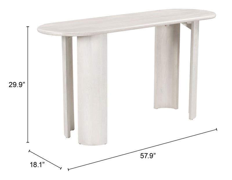 Risan Console Table Whitewashed