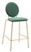 Odessa Counter Stool (Set of 2) Green & Gold